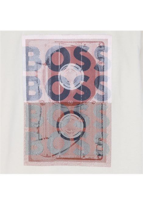 T-shirt girocollo con stampa HUGO BOSS KIDS | J53418120